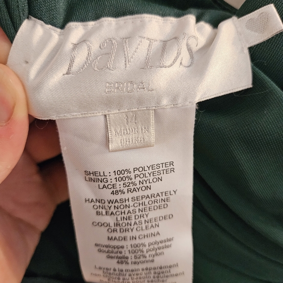 David's Bridal Bridesmaid Dress - Picture 6 of 7